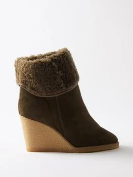 推荐Totam 90 shearling and leather boots商品