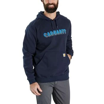 Carhartt | Carhartt Men's Rain Defender Loose Fit Midweight Logo Graphic Sweatshirt 5.9折
