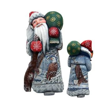 G.DeBrekht | Woodcarved Hand Painted Santa Eagle Santa Masterpiece Signature Figurine,商家Macy's,价格¥3807