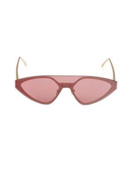推荐62MM Reverse Cat Eye Shield Sunglasses商品