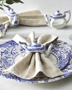Spode | Blue Italian Teapot Napkin Rings, Set of 4,商家Neiman Marcus,价格¥479