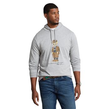 推荐Men's Big & Tall Polo Bear Jersey Hooded T-Shirt商品