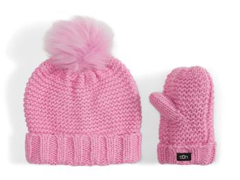 推荐Knit Hat with Faux Fur Pom and Knit Mittens Set (Infant)商品