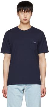 Maison Kitsune | Navy Baby Fox Patch T-Shirt商品图片,