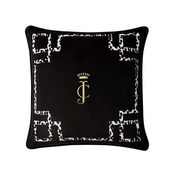 商品Juicy Couture | Lattice Embroidered Velvet Decorative Pillow, 20" x 20",商家Macy's,价格¥179图片