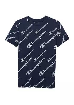 商品Boys 8-20 Allover Print Script T-Shirt图片