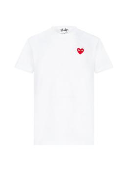商品Comme des Garçons Play Heart Logo Patch Crewneck T-Shirt图片