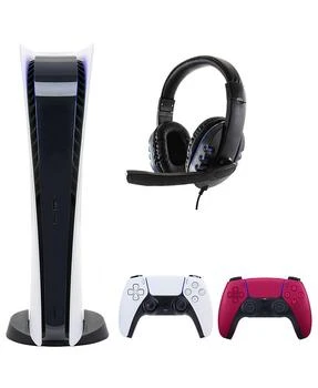 推荐PS5 Digital Console with Extra Red Dualsense Controller and Universal Headset商品