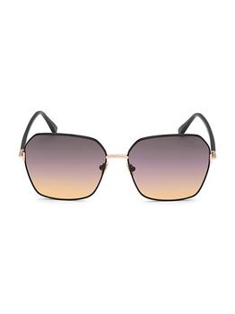 tom ford墨镜推荐, Tom Ford | Claudia 2 62MM Square Sunglasses商品图片 