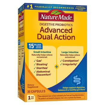 商品Digestive Probiotics Advanced Dual Action Capsules 15 Billion CFU per serving,商家Walgreens,价格¥183图片