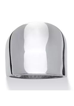 雪茄, Palm Beach Jewelry | Stainless Steel Concave Cigar Band Ring商品图片 