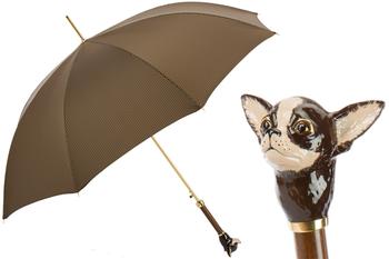 商品PASOTTI | Pasotti 葩莎帝 深棕色伞面 吉娃娃手柄 长柄伞,商家Unineed,价格¥1503图片
