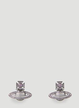 Vivienne Westwood | Hermine Bas Relief Earrings in Purple商品图片,