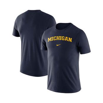 NIKE | Men's Navy Michigan Wolverines Essential Wordmark T-shirt商品图片,