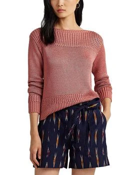 Ralph Lauren | Boat Neck Mixed Knit Sweater 6折