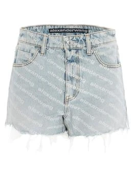 推荐Alexander Wang Bite Logo Denim Shorts商品