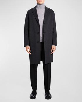 Theory | Men's Suffolk Luxe Wool-Cashmere Overcoat商品图片,6.9折