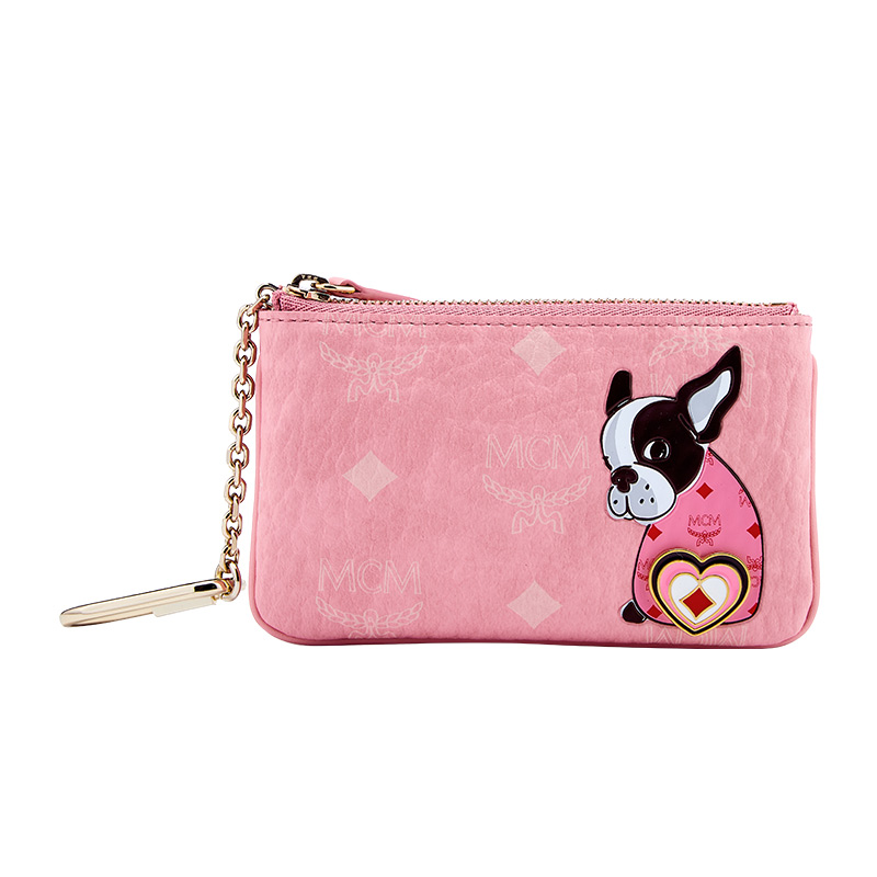 商品女士Visetos系列粉色人造革卡通装饰钥匙零钱包（香港仓发货）图片