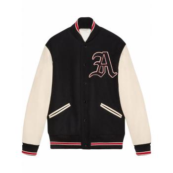 商品Gucci | GUCCI 男士海军蓝拼白色羊毛夹克外套 545590-ZAAH1-1830,商家Beyond Chinalux,价格¥27835图片