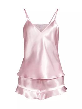 In Bloom | Felicity Hope 2-Piece Satin Pajama Short Set商品图片,7.5折