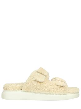 推荐50mm Shearling Slide Sandals商品