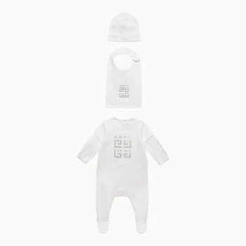 Givenchy | White cotton pyjama/bib/beanie set,商家The Double F,价格¥1424