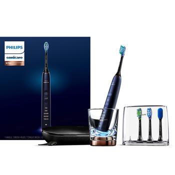 商品Philips Sonicare DiamondClean Smart 9750 Rechargeable Electric Power Toothbrush, Lunar Blue, HX9954/56图片