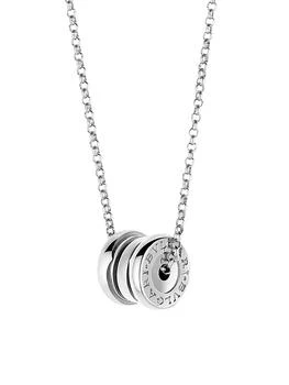 BVLGARI | B.zero1 18K White Gold Spiral Pendant Necklace,商家Saks Fifth Avenue,价格¥16077