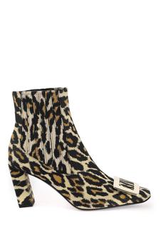 Roger Vivier | Roger vivier leopard jacquard 'belle vivier' chelsea boots商品图片,6.6折
