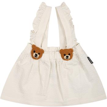 商品Moschino | Moschino Ivory Dungaree Skirt For Baby Girl With Teddy Bear,商家Italist,价格¥924图片