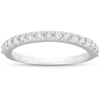 Pompeii3 | 1/2ct Diamond Wedding Ring Stackable Womens Anniversary Band 10K White Gold,商家Premium Outlets,价格¥2538