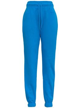 ireneisgood, IRENEISGOOD | Light Blue Cotton Joggers with Embossed Logo商品图片 7.7折