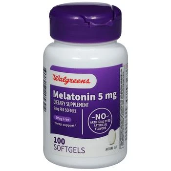 Walgreens | Melatonin Softgel 5mg,商家Walgreens,价格¥139
