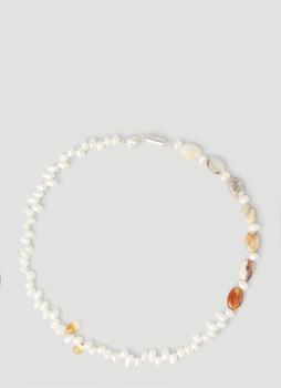 推荐Terrestrial Peridot Pearl Necklace in White商品