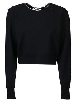 Paco Rabanne是什么牌子, Paco Rabanne | Paco Rabanne Women's Black Other Materials Sweater商品图片 