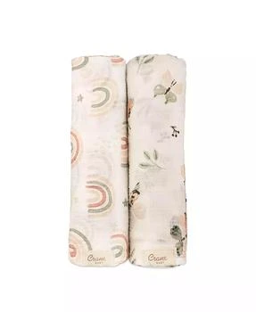 Crane Baby | Infants Parker Butterfly/Rainbow Swaddle, 2-Pc. Set,商家Macy's,价格¥257