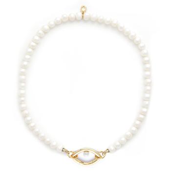 商品Capsule Eleven | Eye Opener Pearl Necklace-gold,商家Atterley,价格¥1016图片