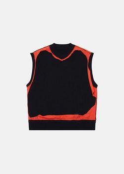 ader error怎么样, ADER error | ADER error Black Conrad Knit Vest商品图片 7折