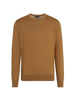 zegna 衬衫, Zegna | Casheta Light Crewneck Long-Sleeve Shirt商品图片 