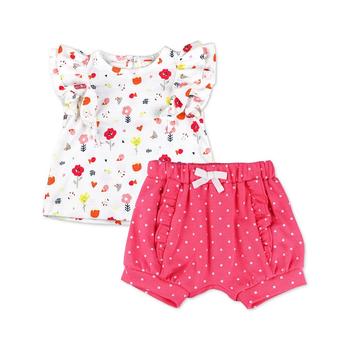 推荐Baby Girls Print Shorts and Top, 2 Piece Set商品