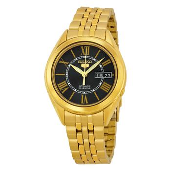 精工5号, Seiko | 5 Vintage Automatic Black Dial Yellow Gold-plated Mens Watch SNKL40商品图片 6.7折