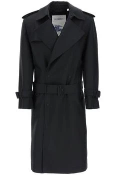 Burberry | double-breasted silk twill trench coat,商家Coltorti Boutique,价格¥12812
