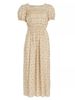 D Ô E N | Castalia Embroidered Maxi Dress,商家Saks Fifth Avenue,价格¥1542