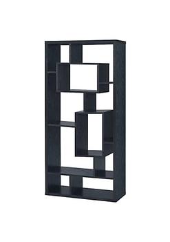 商品Asymmetrical Cube Black Book Case with Shelves,商家Belk,价格¥2108图片