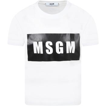 商品MSGM | MSGM White T-shirt For Kids With Logo,商家Italist,价格¥622图片