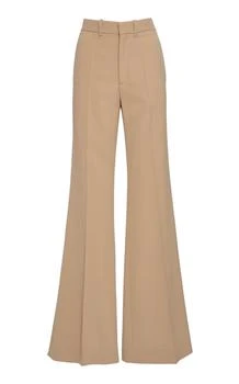 推荐Chloé - Cavalry Wool Flared Pants - Neutral - FR 34 - Moda Operandi商品