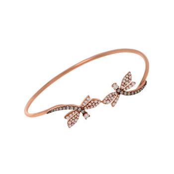 商品Mimi Milano | Mimi Milano Libella 18K Rose Gold Diamond 0.65 - 0.25Cuff Bracelet 6620-BR-003,商家Shopworn,价格¥16227图片