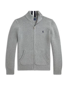 Ralph Lauren | Boys' Cotton Full Zip Sweater - Little Kid, Big Kid,商家Bloomingdale's,价格¥605