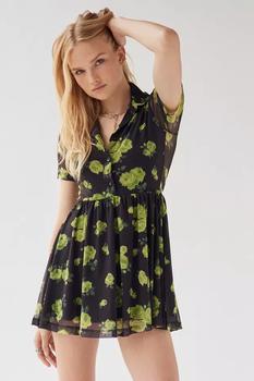 Urban Outfitters | UO Dottie Collared Mini Dress商品图片,5.3折, 1件9.5折, 一件九五折