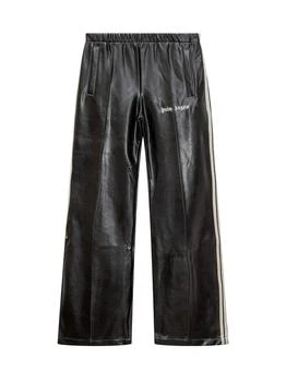 Palm Angels | Palm Angels Kids Logo Embroidered Faux-Leather Track Pants,商家Cettire,价格¥1383